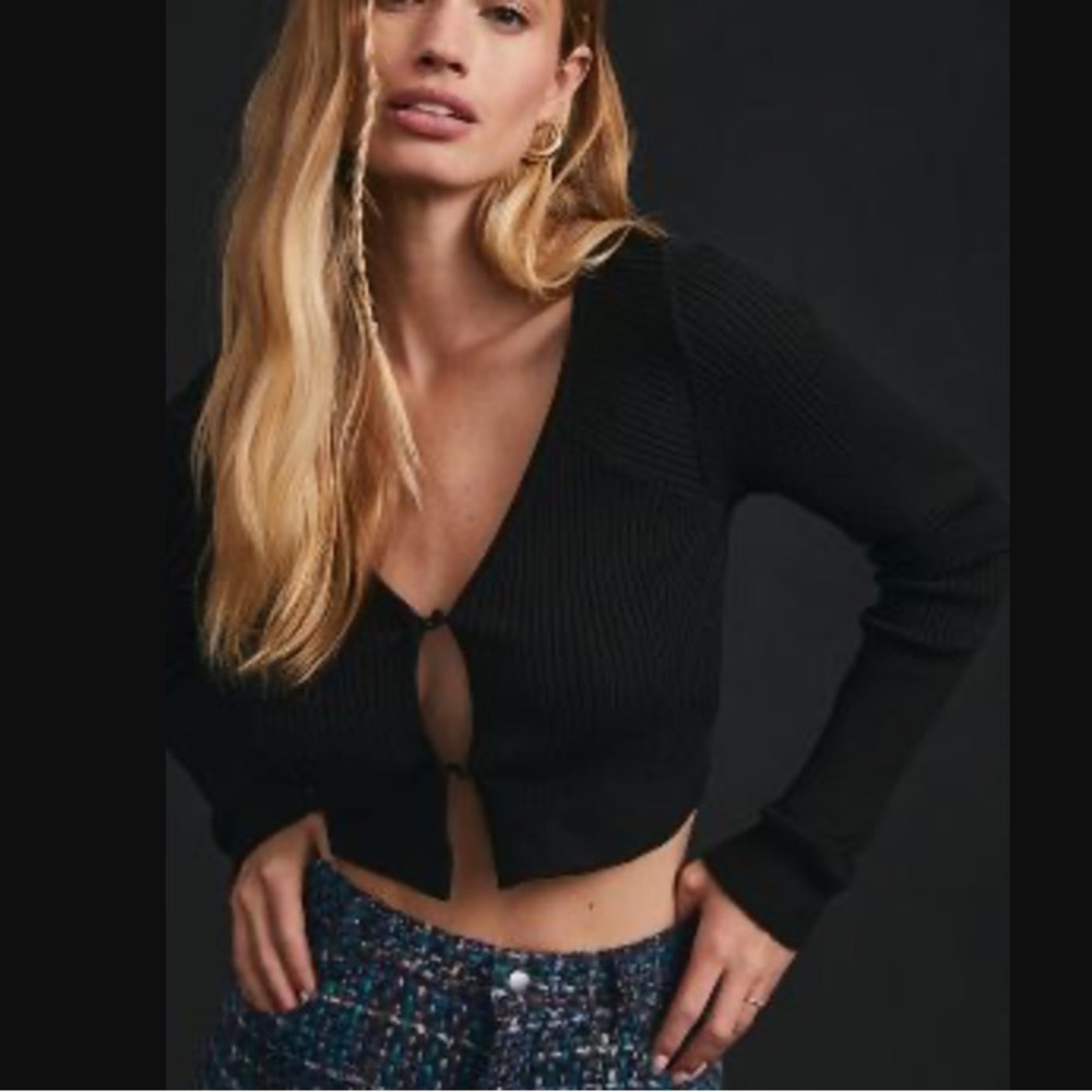 NWT Favorite Daughter black The Darcy Cardigan Sweater